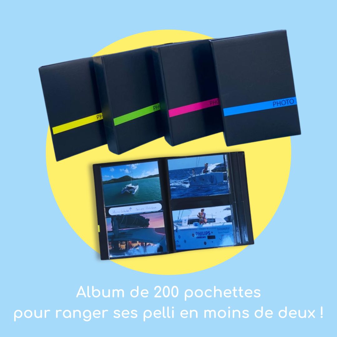 Album 200 photos à pochettes pellipop